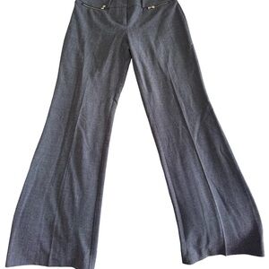 Anne Klein Charcoal Wide-Leg Dress Pants